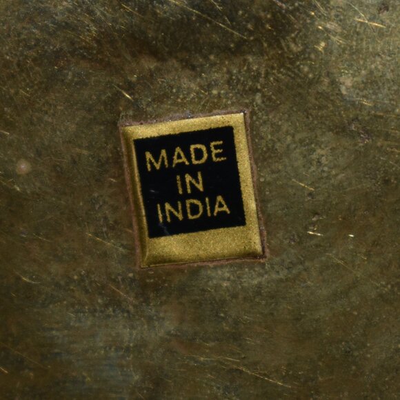 Vintage Antique Small Brass Incense Trinket Cricket Box Decor - Picture 7 of 14